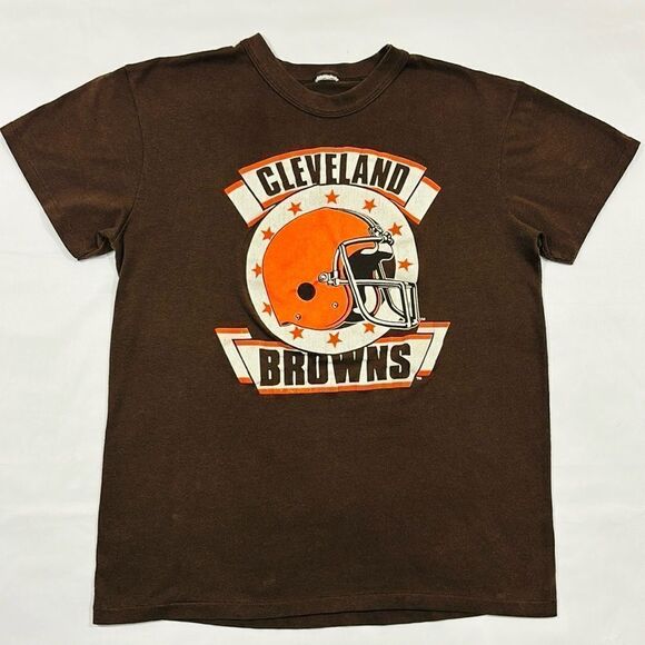 Vintage Cleveland Browns Single Stitch Short Sleeve Tee - Picture 1 of 6